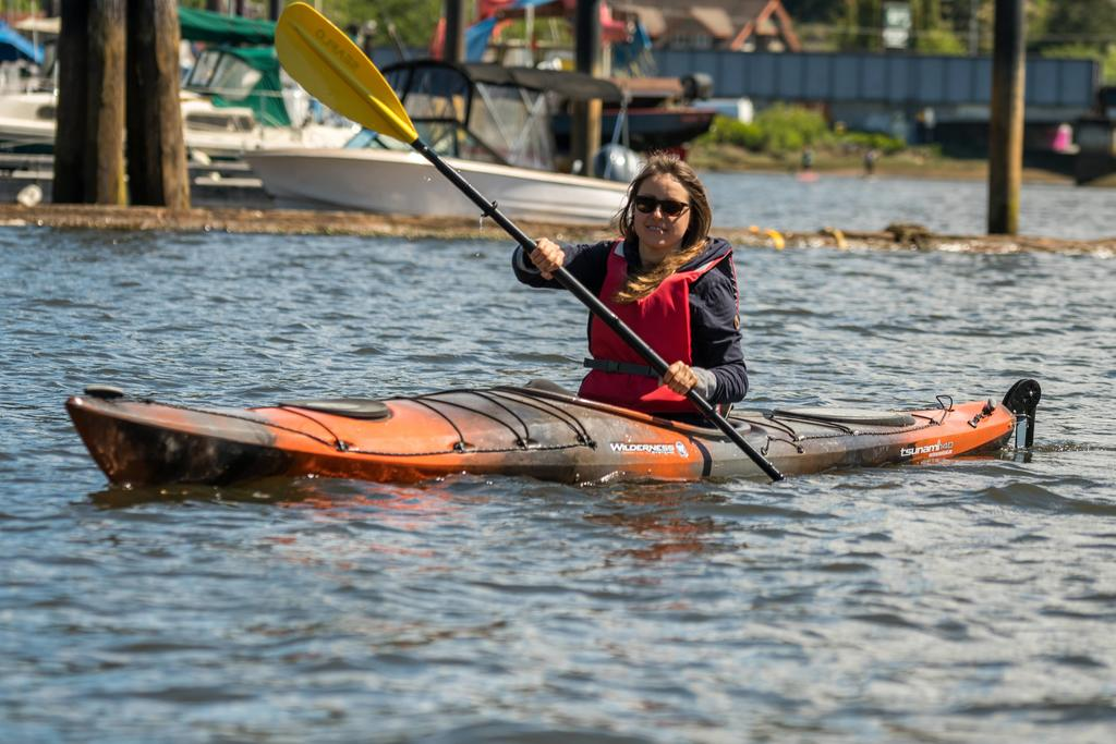 a person on a kayak