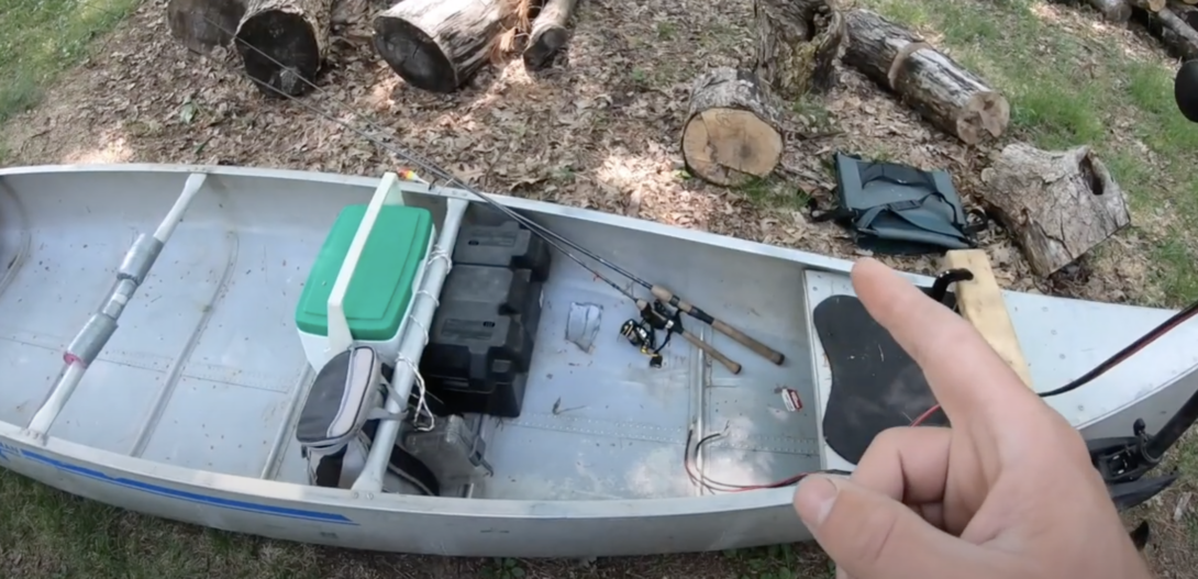Crafting canoe trolling motor