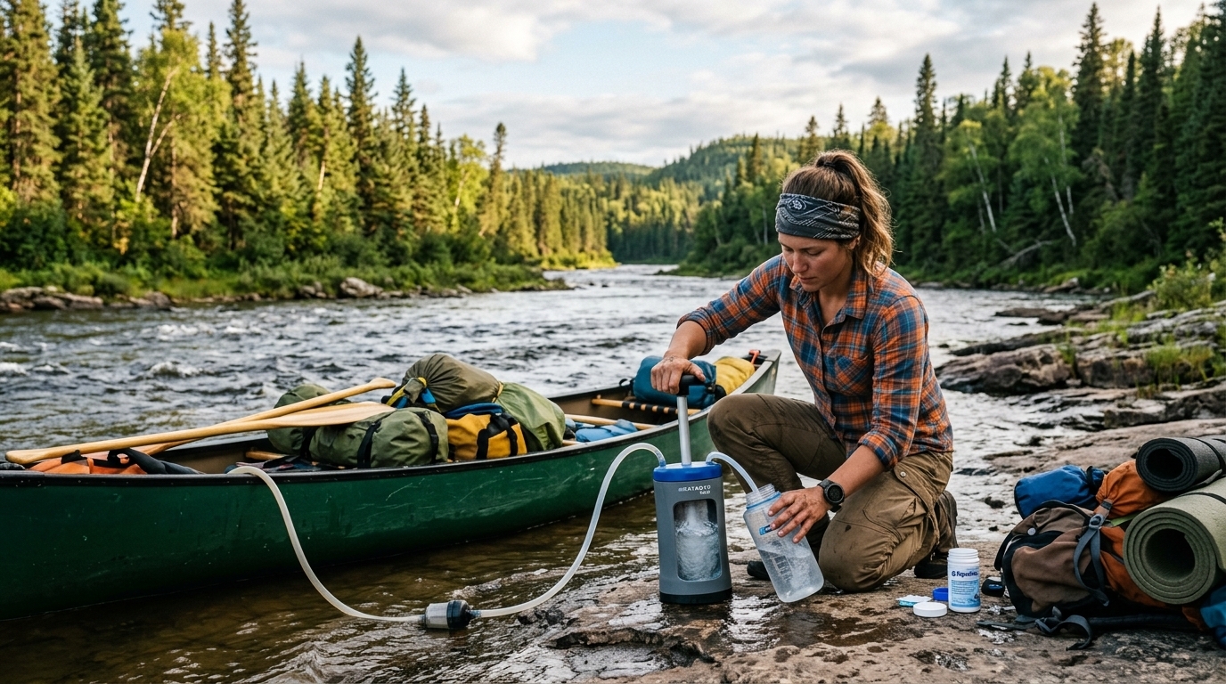 How to Purify River Water on a Multi-Day Canoe Trip: Chemistry of Safe Drinking Water