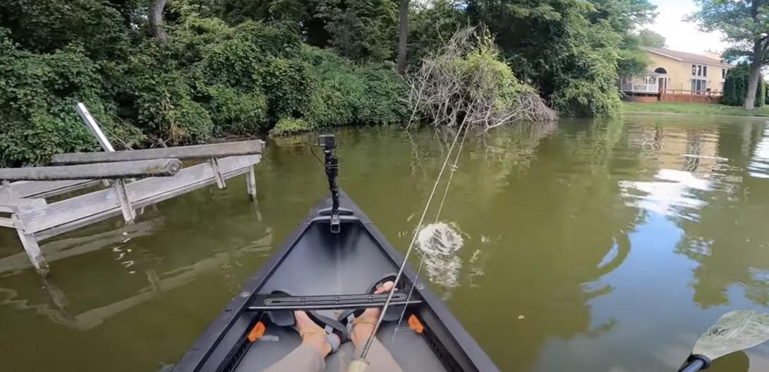 Fishing canoe